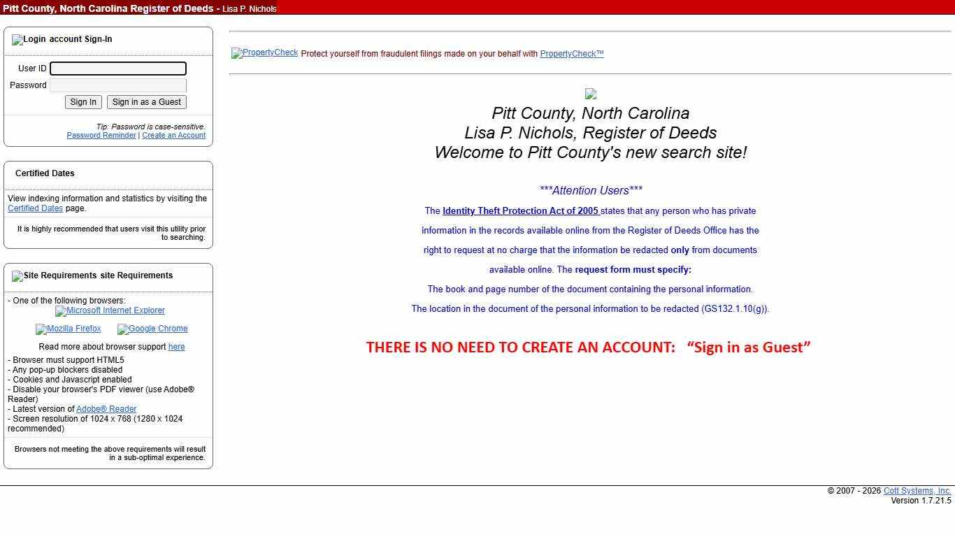 eSearch Account Sign In